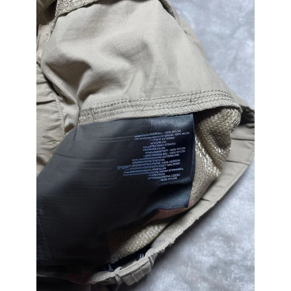 The North Face Cargo Shorts Men's Size Medium Beige Tan Hiking with Belt